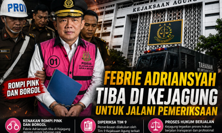 Kenakan Rompi Pink Dan Borgol, Febrie Di Periksa Di Kejagung