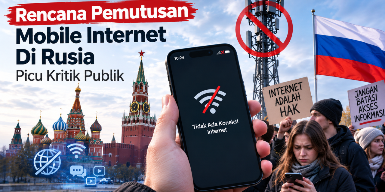 Rencana Pemutusan Mobile Internet Di Rusia Picu Kritik Publik